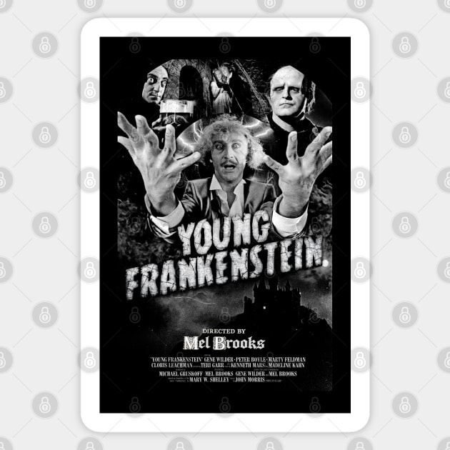 Young Frankenstein Sticker by UnlovelyFrankenstein